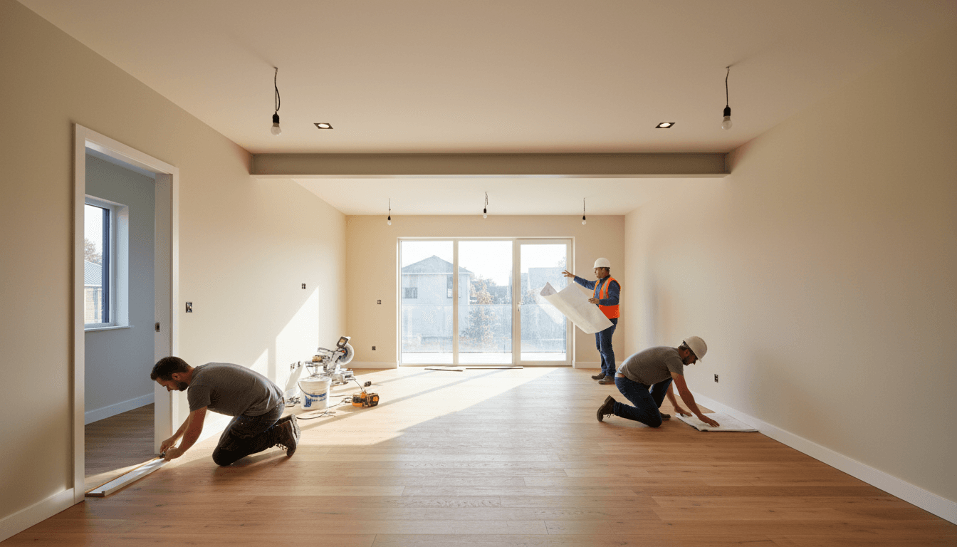 JRGoble Properties team managing renovation work on a residential property in Nephi